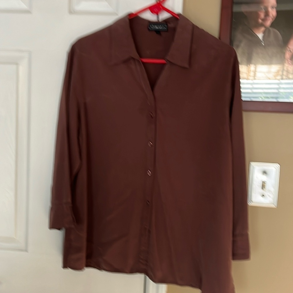 ELEMENTZ brown tunic blouse